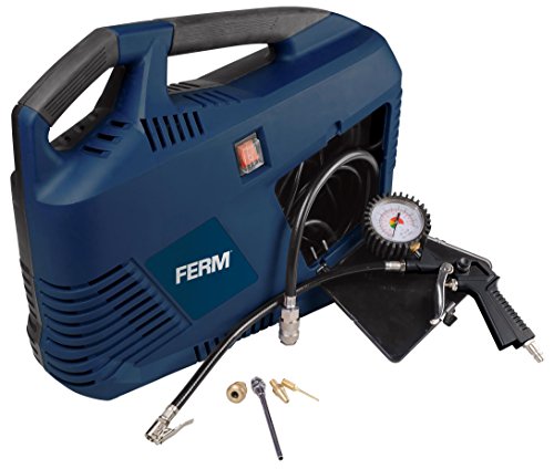 Compresor portátil FERM (1100 W, 230 V, Set de 8 Piezas) Compresor portátil FERM (1100 W, 230 V, Set de 8 Piezas)