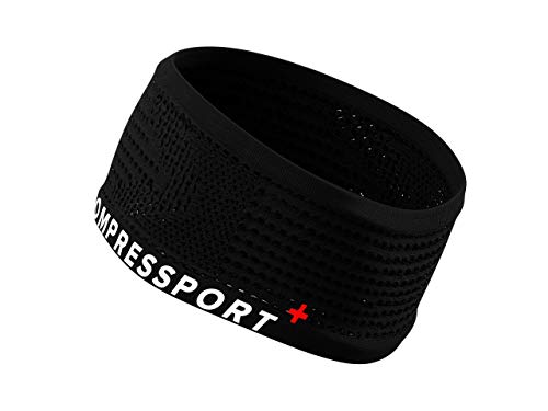 COMPRESSPORT Headband On/Off Cinta, Unisex-Adult, Negro, Talla Unica COMPRESSPORT Headband On/Off Cinta, Unisex-Adult, Negro, Talla Unica