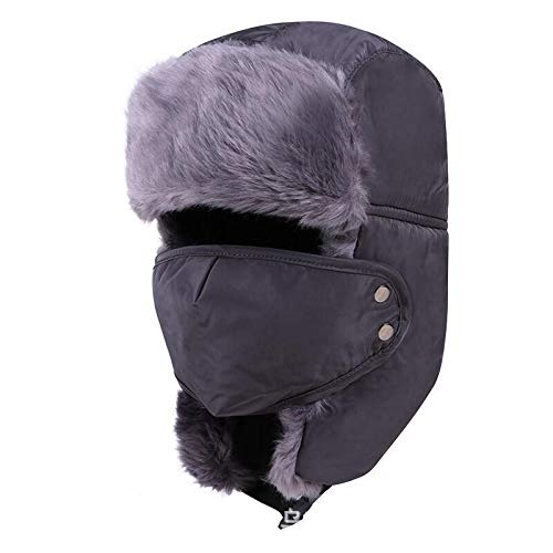 COMPY Sombrero de trampero Ruso Orejeras de Soldado, Gorro de esquí para Nieve con Bufanda, Sombreros de Bombardero con Orejeras, Gorros, Bufanda para Hombres y Mujeres COMPY Sombrero de trampero Ruso Orejeras de Soldado, Gorro de esquí para Nieve con Bufanda, Sombreros de Bombardero con Orejeras, Gorros, Bufanda para Hombres y Mujeres