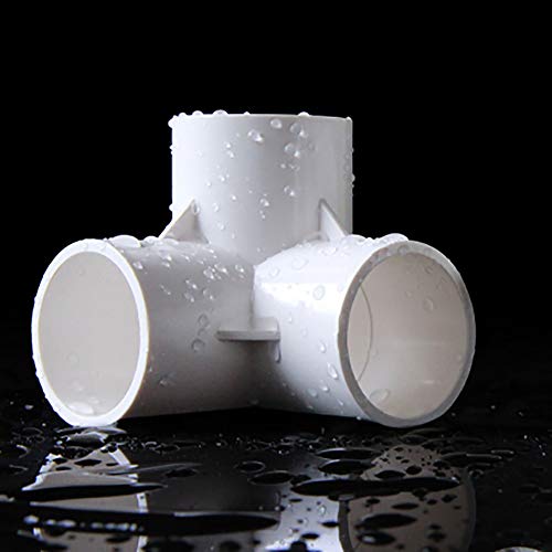 Conectores de PVC para muebles de 20 mm, 25 mm, 32 mm, 40 mm, 50 mm, tubo de jardín tridimensional de agua (20 mm)