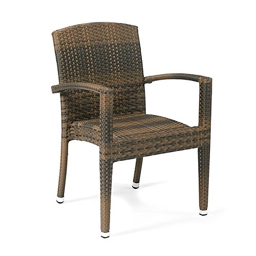 Conjunto 2 sillones ratán sintético Florencia Estilo Mimbre Trenzado de Alta Resistencia para jardín, terraza y Exterior … (Cafe) Conjunto 2 sillones ratán sintético Florencia Estilo Mimbre Trenzado de Alta Resistencia para jardín, terraza y Exterior … (Cafe)