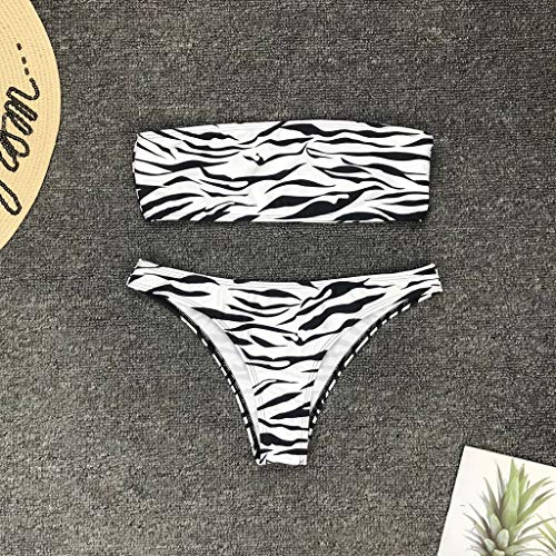 Conjunto de Bikinis con One Piece Bikini Mujer 2019, Nuevo Mujer Push-Up Bikini Acolchado Bra Traje de baño