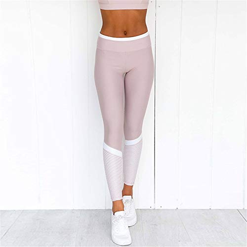 Conjunto de Chándal Mujer Traje de 2 Piezas, Mujeres impresión de la raya yoga Trajes de 2 pedazos entrenamiento Yoga polainas Deportes sujetador de gimnasia ropa deportiva Crop Tops Pantalones aptitu