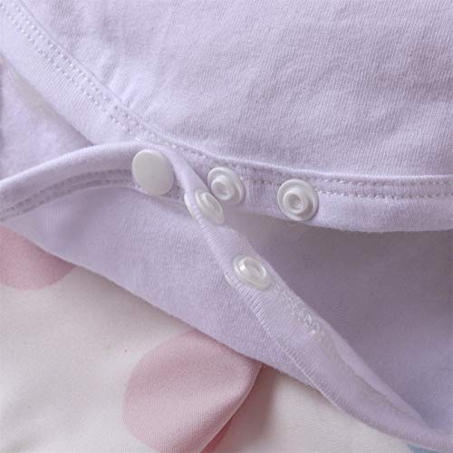 Conjunto de ropa para niña, vestido de fiesta de princesa con estampado de puntos de manga larga para niña pequeña Conjunto de ropa para niña, vestido de fiesta de princesa con estampado de puntos de manga larga para niña pequeña
