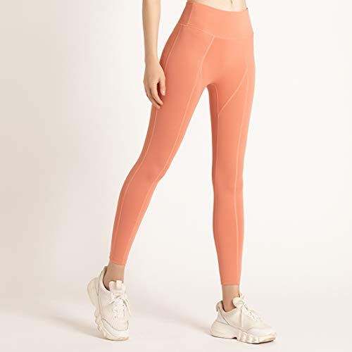 Conjunto Yoga 3 Piezas Ropa Fitness Entrenamiento, Top Pantalones y Chaqueta de Yoga Súper Elásticos. Leggings+Bralette para Mujer+Chaqueta de Manga Larga Mujer (Naranja, S)