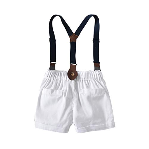 Conjuntos Bebe Niño, Lanskirt 3 Piezas Ropa de Camisa de Manga Corta con Pajarita a Lunares y Camisa de Color Liso+ Pantalones Cortos+ Traje de Caballero Bebe 3 a 24 Meses Conjuntos Bebe Niño, Lanskirt 3 Piezas Ropa de Camisa de Manga Corta con Pajarita a Lunares y Camisa de Color Liso+ Pantalones Cortos+ Traje de Caballero Bebe 3 a 24 Meses