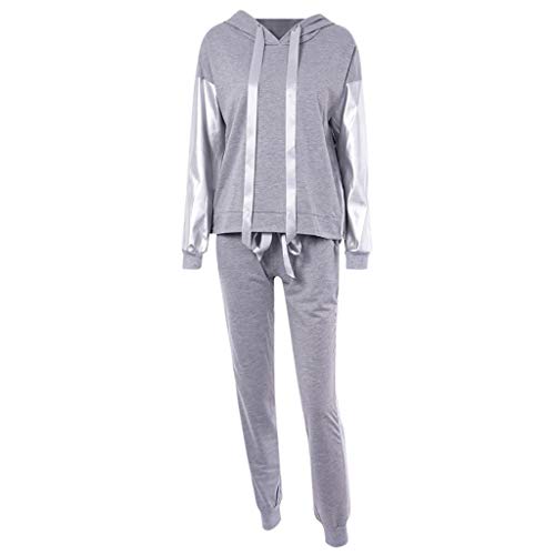 Conjuntos Deportivos Chandales Mujer Empalme Sudadera con Capucha + Casuales Pantalones Yoga Hoodie Ropa de Correr Fitness Deporte Fannyfuny Conjuntos Deportivos Chandales Mujer Empalme Sudadera con Capucha + Casuales Pantalones Yoga Hoodie Ropa de Correr Fitness Deporte Fannyfuny
