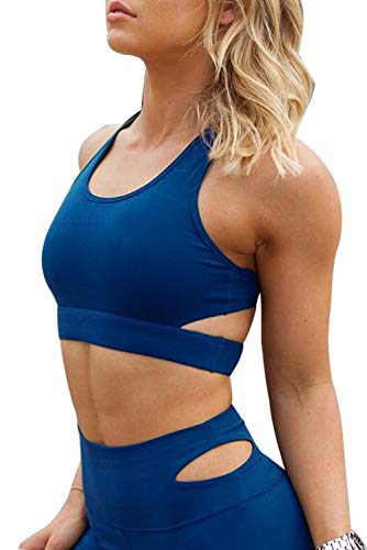 Conjuntos Deportivos Mujer Fitness Bohemio Chic Ropa de Gimnasio Chandal Dos Piezas Estampada Flores Verano Sujetador Crop Top y Pantalon Leggings Push Up Yoga Set Sportwear para Gym Running Pilates