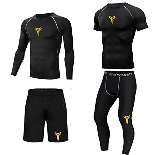 Conjuntos para De Sport Serré Hombre Transpirable Ropa Interior Térmica Conjunto Secado Rápido Camiseta Térmica Hombre Manga Larga Pantalones Largos para Carrera Esquí Y Fitness K,M