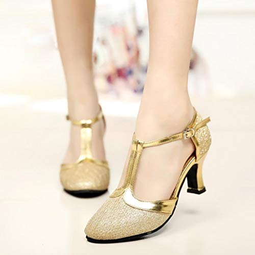Conquro Mujer Zapatos de Baile Mujer Latín Resplandecer Zapatos de Baile La Salsa Tango T-Correa Cerrado Salón de Baile Boda Noche Zapatos estándar de Zapatos de Baile Latino Ballroom Modelo Conquro Mujer Zapatos de Baile Mujer Latín Resplandecer Zapatos de Baile La Salsa Tango T-Correa Cerrado Salón de Baile Boda Noche Zapatos estándar de Zapatos de Baile Latino Ballroom Modelo