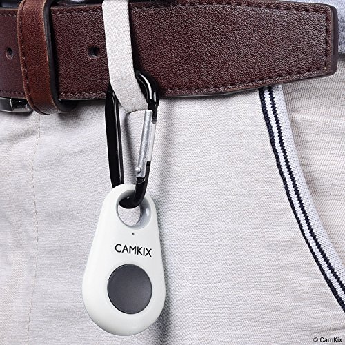 Control Remoto del Obturador de Cámara con Tecnología Inalámbrica Bluetooth® CamKix – Cordón con Montaje de Anillo Desmontable – Mosquetón – Capturar imágenes/Video hasta 10m en iPhone/Android