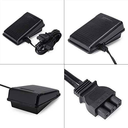 Controlador de pedal de máquina de coser para Singer, pedal de control electrónico con cable, controlador de velocidad variable de pedal de interruptor de pedal de máquina de coser universal Controlador de pedal de máquina de coser para Singer, pedal de control electrónico con cable, controlador de velocidad variable de pedal de interruptor de pedal de máquina de coser universal