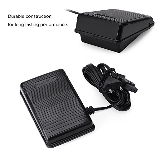 Controlador de pedal de máquina de coser para Singer, pedal de control electrónico con cable, controlador de velocidad variable de pedal de interruptor de pedal de máquina de coser universal Controlador de pedal de máquina de coser para Singer, pedal de control electrónico con cable, controlador de velocidad variable de pedal de interruptor de pedal de máquina de coser universal