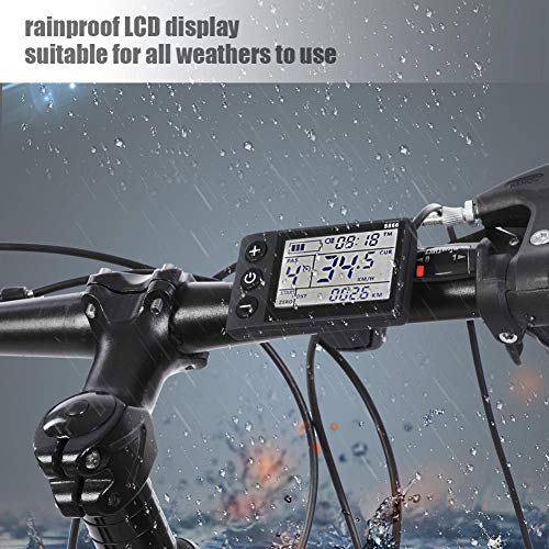 Controlador sin escobillas E-bike, Kit de controlador de motor de scooter de bicicleta eléctrica con panel de pantalla LCD impermeable(1000W 48V)