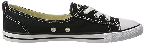 Converse Chuck Taylor All Star Ballet Lace, Zapatillas Mujer, Negro (Schwarz/Weiß Schwarz/Weiß), 36 EU