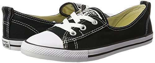 Converse Chuck Taylor All Star Ballet Lace, Zapatillas Mujer, Negro (Schwarz/Weiß Schwarz/Weiß), 36 EU Converse Chuck Taylor All Star Ballet Lace, Zapatillas Mujer, Negro (Schwarz/Weiß Schwarz/Weiß), 36 EU
