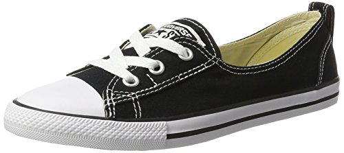 Converse Chuck Taylor All Star Ballet Lace, Zapatillas Mujer, Negro (Schwarz/Weiß Schwarz/Weiß), 36 EU Converse Chuck Taylor All Star Ballet Lace, Zapatillas Mujer, Negro (Schwarz/Weiß Schwarz/Weiß), 36 EU