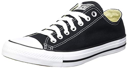 Converse Chuck Taylor All Star Ox, Zapatillas Unisex Adulto, Negro (Black/White), 43 EU