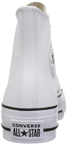 Converse Chuck Taylor CTAS Lift Clean Hi, Zapatillas Altas, Blanco (White/Black/White 102), 35 EU