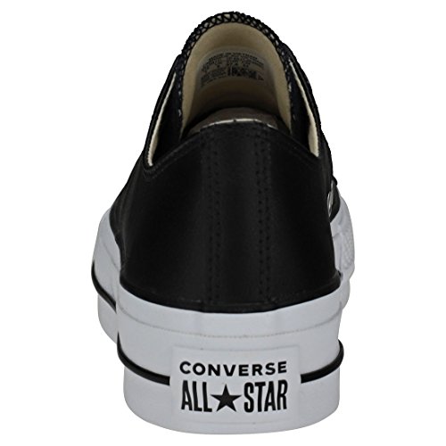Converse Chuck Taylor CTAS Lift Clean Ox, Zapatillas Mujer, Negro (Black/Black/White 001), 37 EU Converse Chuck Taylor CTAS Lift Clean Ox, Zapatillas Mujer, Negro (Black/Black/White 001), 37 EU