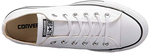 Converse Chuck Taylor CTAS Lift Ox Canvas, Zapatillas Mujer, Blanco White Black White 102, 39.5 EU