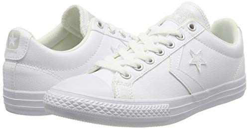 Converse Lifestyle Star Player Ev Ox, Zapatillas Unisex Adulto, Blanco (White/White/White 100), 37 EU Converse Lifestyle Star Player Ev Ox, Zapatillas Unisex Adulto, Blanco (White/White/White 100), 37 EU