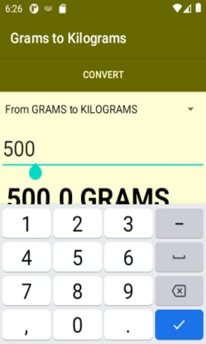 Converter Grams to Kilograms