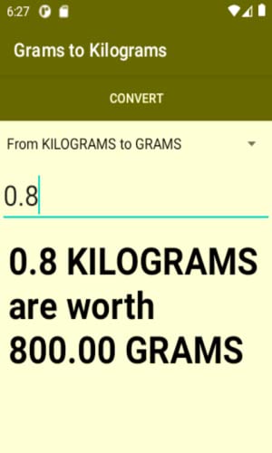 Converter Grams to Kilograms