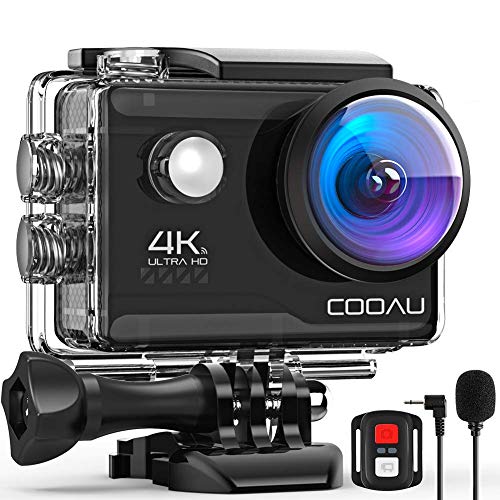 COOAU Cámara Deportiva 4K WiFi 20MP Camara Acción Sumergible Agua de 40M con Control Remoto y Micrófono Externo, Camara Acuática con 2 Baterías de 1200 mAh y Varios Kits para Bicicleta Casco Buceo COOAU Cámara Deportiva 4K WiFi 20MP Camara Acción Sumergible Agua de 40M con Control Remoto y Micrófono Externo, Camara Acuática con 2 Baterías de 1200 mAh y Varios Kits para Bicicleta Casco Buceo