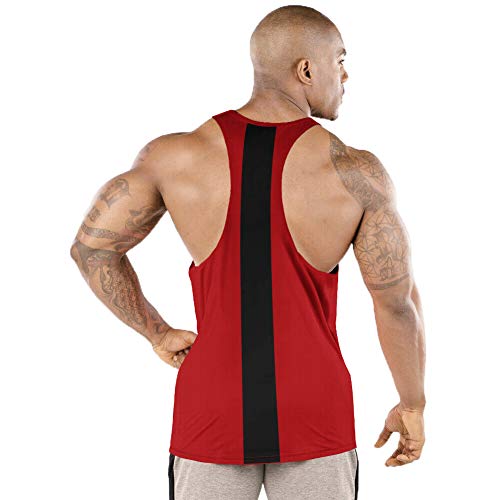 COOFANDY Camiseta sin mangas para hombre para gimnasio, entrenamiento físico [Pat3 - Pequeño]