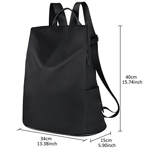 Coofit Mochila Mujer, Mochila Escolar Casual Multifunción Bolso Mochila Negro Actualizar Mochila (Profundo negro) Coofit Mochila Mujer, Mochila Escolar Casual Multifunción Bolso Mochila Negro Actualizar Mochila (Profundo negro)