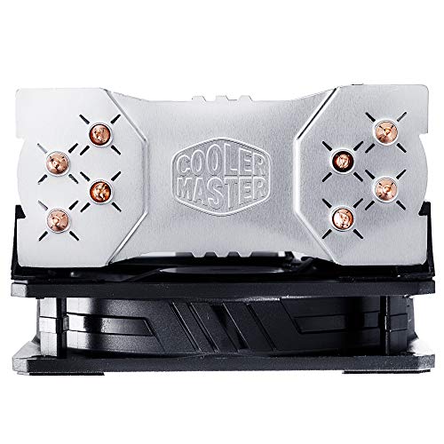 Cooler Master Hyper 212 EVO V2, Sistema de enfriamiento de CPU - Mejor Rendimiento, características mejoradas - Disipador de Calor Compensado, 4 Heatpipes de Contacto Directo, Ventilador de 120 mm