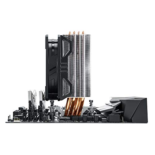 Cooler Master Hyper 212 EVO V2, Sistema de enfriamiento de CPU - Mejor Rendimiento, características mejoradas - Disipador de Calor Compensado, 4 Heatpipes de Contacto Directo, Ventilador de 120 mm