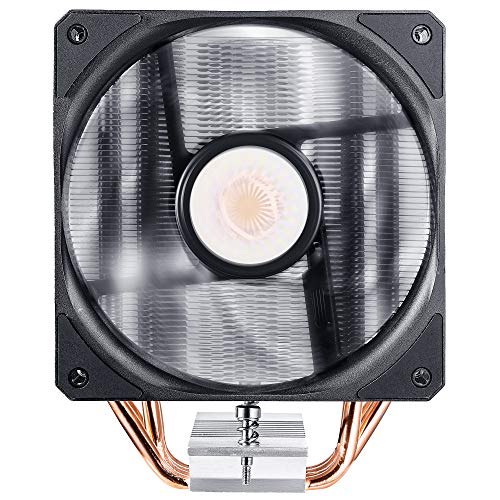 Cooler Master Hyper 212 EVO V2, Sistema de enfriamiento de CPU - Mejor Rendimiento, características mejoradas - Disipador de Calor Compensado, 4 Heatpipes de Contacto Directo, Ventilador de 120 mm