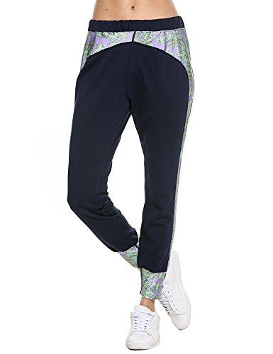 Coorun - Sudadera de manga larga para mujer con capucha y pantalón de deporte, color negro 5139, S