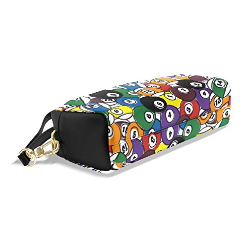 coosun bola de billar en un TRAG Baren piel sintética estuche lápiz escuela bolsillos estacionario Pouch Caso Gran Capacidad De Maquillaje Neceser