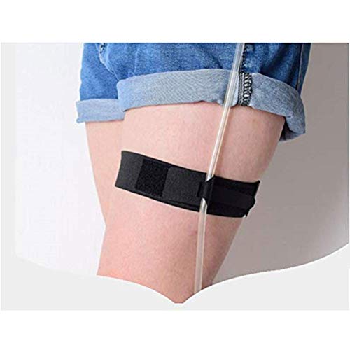 COOYT Holder G-Tube, Catéter Fixation Device Abdominal catéter de diálisis de la Pierna Correa del Bolso, Drenaje Bolsa for Evitar la desalineación Ajustable de fijación de la Correa de la Pierna