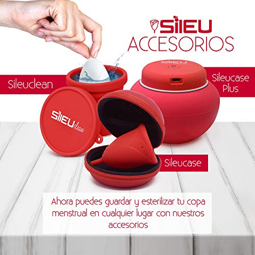 Copa Menstrual Sileu Cup Sport - Copa deportiva perfecta para deportes, pilates, yoga, piscina, baile, gimnasio - Alternativa ecológica y natural a tampones y compresas - Talla L, Morado Copa Menstrual Sileu Cup Sport - Copa deportiva perfecta para deportes, pilates, yoga, piscina, baile, gimnasio - Alternativa ecológica y natural a tampones y compresas - Talla L, Morado