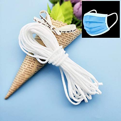 Cordon Elastico Costura Redondo Cuerda Cinta de Goma Correa de Oreja DIY para Máscaras Accesorios de Artesanía de Ropa de Bricolaje Máscara de banda elástica de 2 mm Blanca (100 m) Cordon Elastico Costura Redondo Cuerda Cinta de Goma Correa de Oreja DIY para Máscaras Accesorios de Artesanía de Ropa de Bricolaje Máscara de banda elástica de 2 mm Blanca (100 m)
