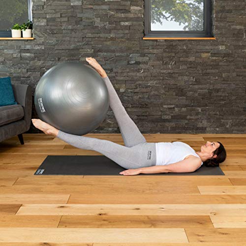 CORE BALANCE, Pelota de Pilates, Fitness, Yoga, Embarazo, Fitball para Ejercicios Gimnasia - Muy Resistente – Tamaño 55cm 65cm 75cm 85cm - Hinchador Incluido