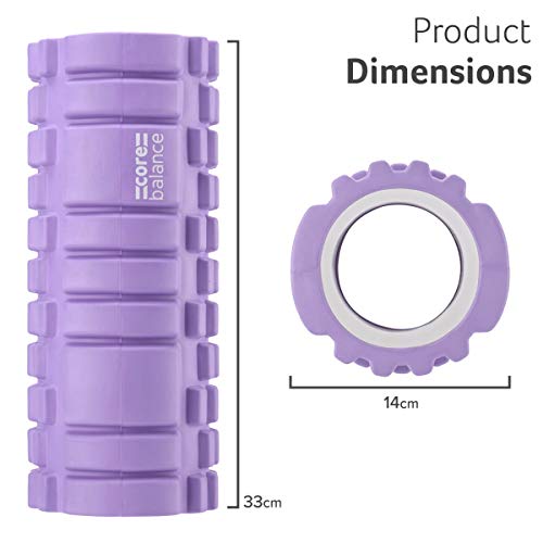CORE BALANCE Rodillo de Espuma con Rejilla para Masaje. Alivia Dolor Muscular, Ideal para Puntos gatillo miofascial y Tejidos Profundos. Esencial para Masaje Deportivo, Fitness, Pilates, Yoga, fisio CORE BALANCE Rodillo de Espuma con Rejilla para Masaje. Alivia Dolor Muscular, Ideal para Puntos gatillo miofascial y Tejidos Profundos. Esencial para Masaje Deportivo, Fitness, Pilates, Yoga, fisio