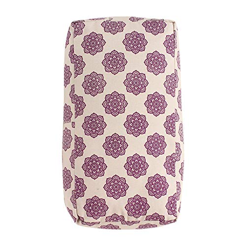 COREASANA Cojín rectangular de yoga con estampado de mandala, relleno con casco de trigo sarraceno, cojín zafu de meditación COREASANA Cojín rectangular de yoga con estampado de mandala, relleno con casco de trigo sarraceno, cojín zafu de meditación