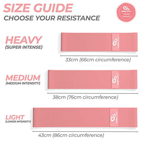 Coresteady Activador de GlĂșteos Banda de Cadera Premium | Banda de Resistencia para Ejercicios de Piernas y GlĂșteos | Antideslizante | para Hombres y Mujeres | Incluye guĂa electrĂłnica (15" / 38cm) Coresteady Activador de GlĂșteos Banda de Cadera Premium | Banda de Resistencia para Ejercicios de Piernas y GlĂșteos | Antideslizante | para Hombres y Mujeres | Incluye guĂa electrĂłnica (15" / 38cm)