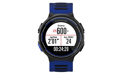Coros Reloj Deportivo Pace GPS con monitoreo de frecuencia cardíaca basado en la muñeca, Incluye Funciones para Correr, Ciclismo, natación y triatlón y altímetro barométrico, Compatible con Strava.