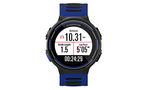 Coros Reloj Deportivo Pace GPS con monitoreo de frecuencia cardíaca basado en la muñeca, Incluye Funciones para Correr, Ciclismo, natación y triatlón y altímetro barométrico, Compatible con Strava.