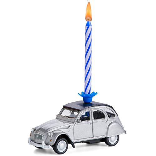 corpus delicti :: Vela de cumpleaños sobre Ruedas - Citroën 2CV - el Regalo de cumpleaños para Todos los Aficionados de Dos Caballos (Plata)