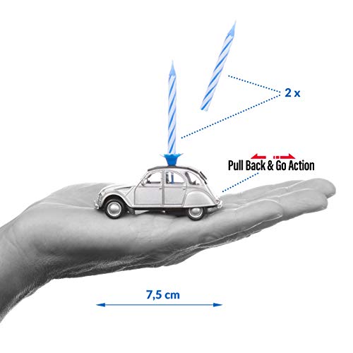 corpus delicti :: Vela de cumpleaños sobre Ruedas - Citroën 2CV - el Regalo de cumpleaños para Todos los Aficionados de Dos Caballos (Plata)