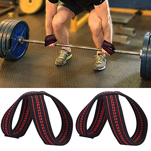 Correas de Levantamiento de Pesas,1 Par Correas de Entrenamiento de Levantamiento de Pesas Nylon Suave Weight Lifting Straps Correas de Agarre de Levantamiento de Pesas para Mujeres y Hombres S / M(S)