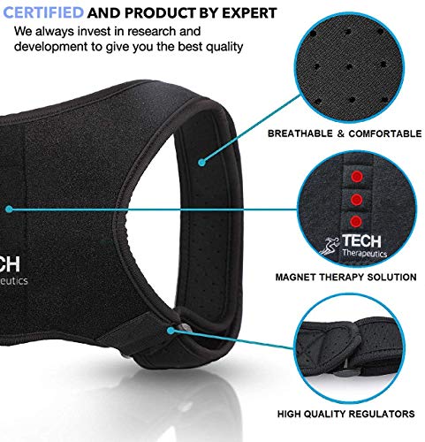 Corrector Postura Espalda y Hombros con Terapia Magnética TECH THERAPEUTICS Corrector Espalda| Tutor médico + Terapia magnética + E-BOOK | Diseño con imanes registrados® Corrector de Postura