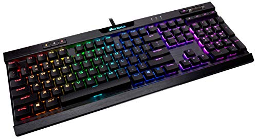 Corsair K70 MK.2 RGB Low Profile Teclado mecánico para Gaming retroiluminación LED RGB, QWERTY Español, Cherry MX Speed (Rápido y altamente preciso)